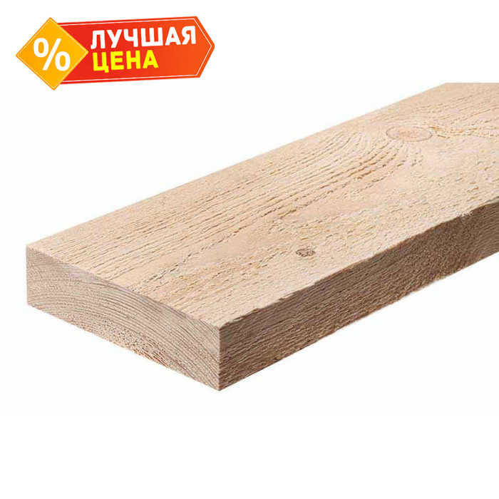 Доска обрезная естественной влажности 30х100х6000 сорт 1-2